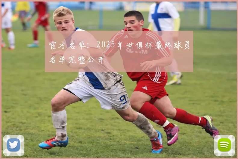 官方名单：2025年世俱杯最终球员名单完整公开